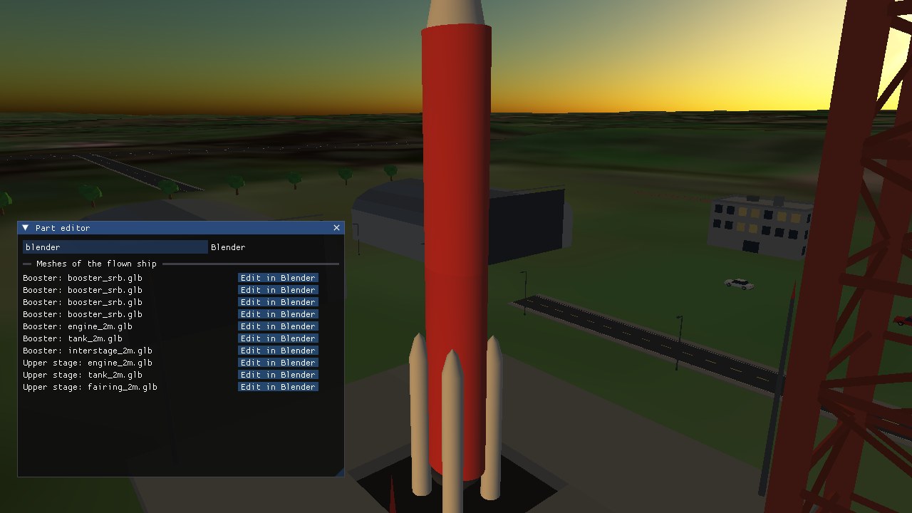 The Kit Demo rocket with the new wide red tank