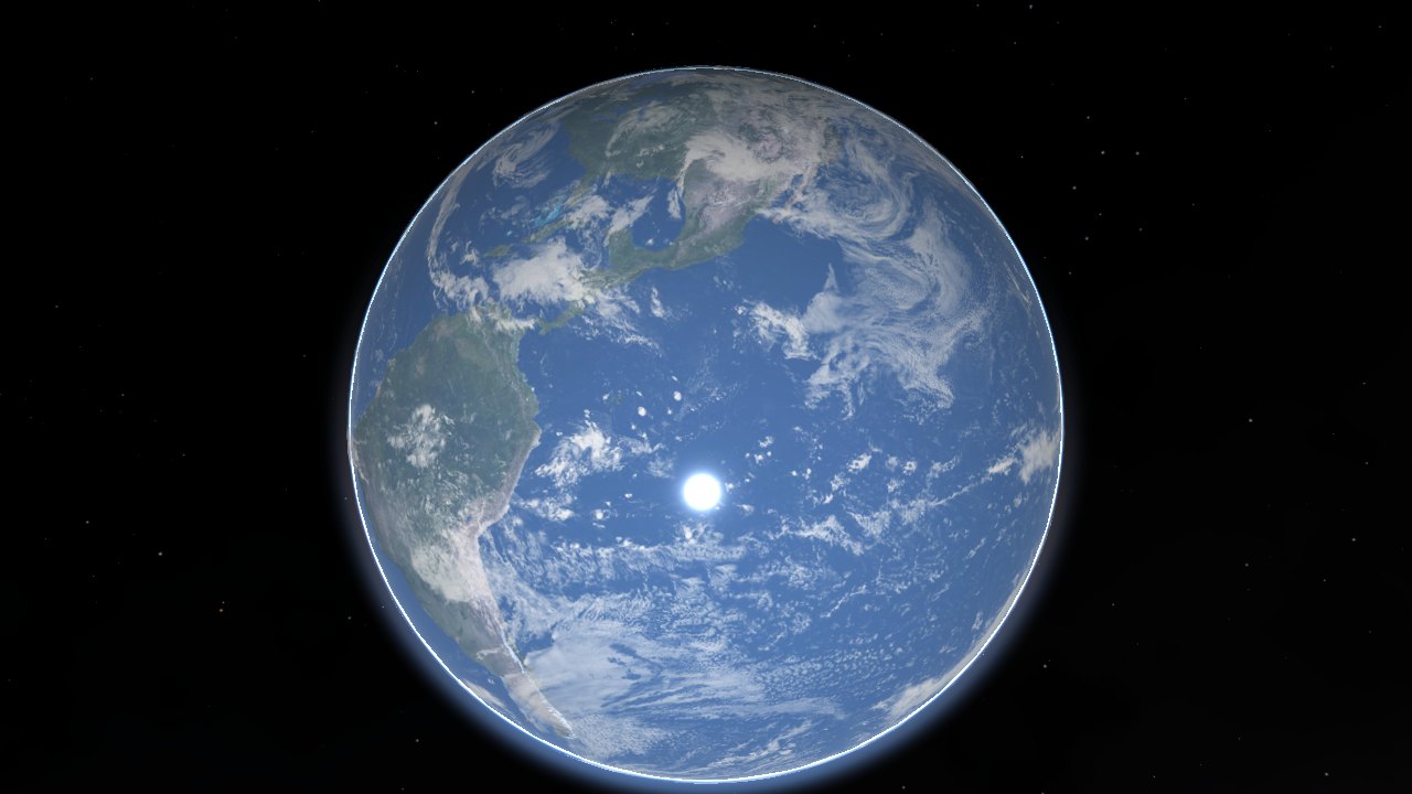 Earth from low orbit