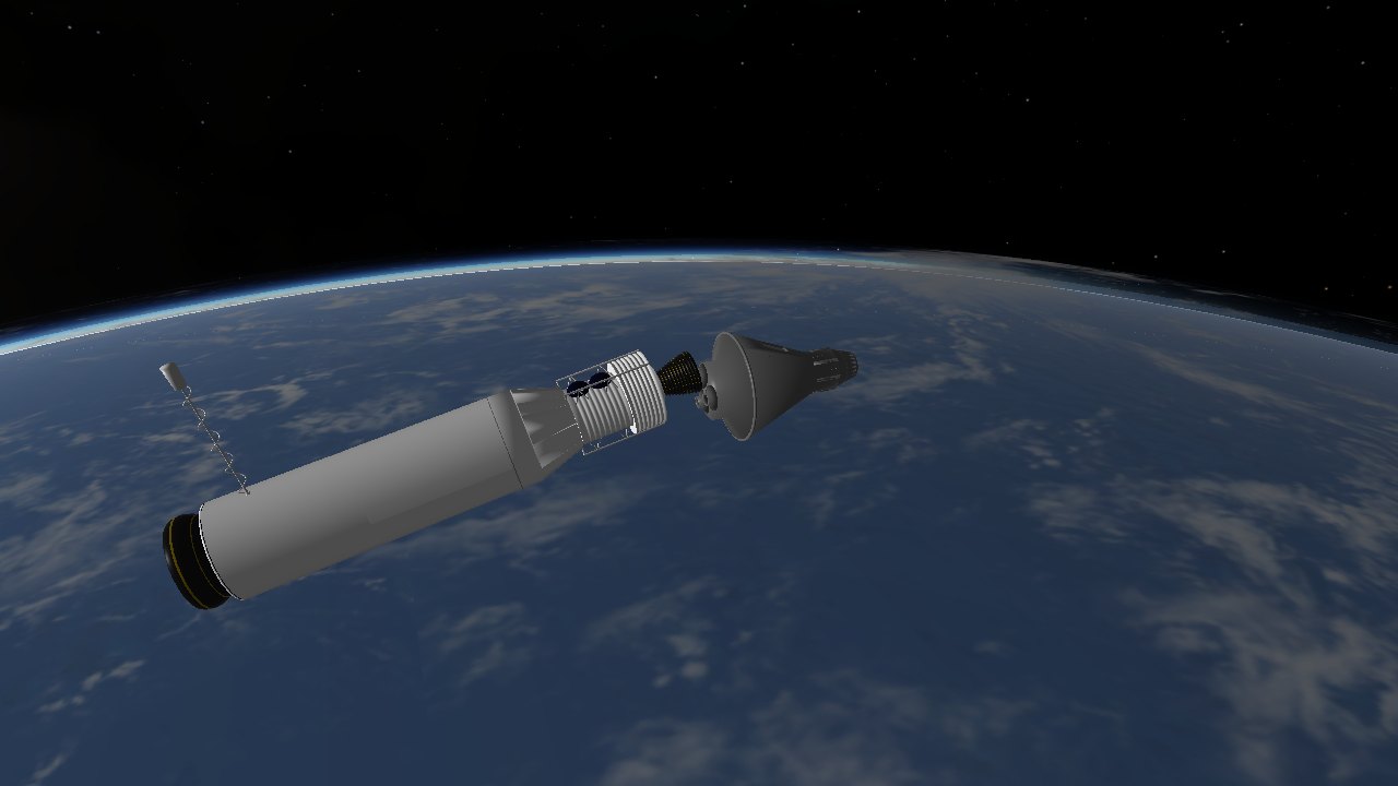 Agena and Mercury capsule