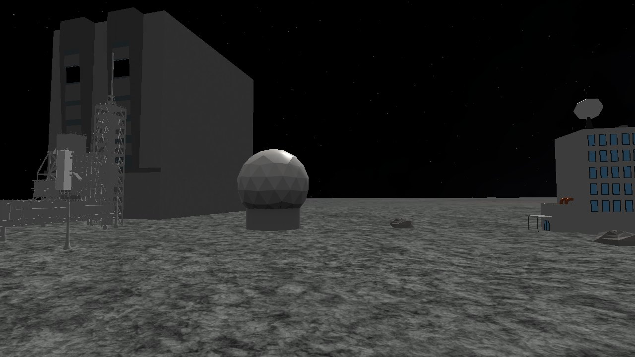NASA headquarters, radome, gantry and VAB