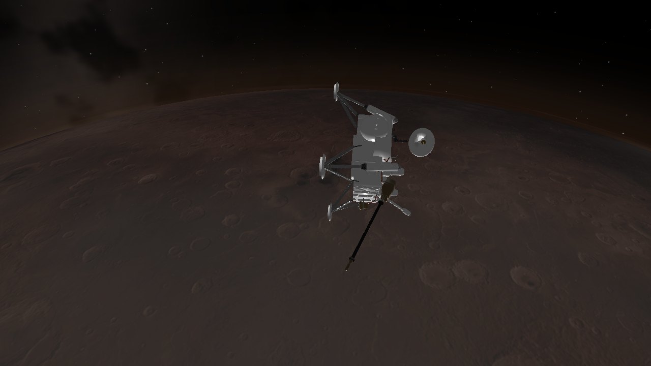 Viking lander in Mars orbit