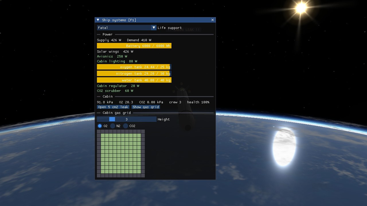 Ship systems window