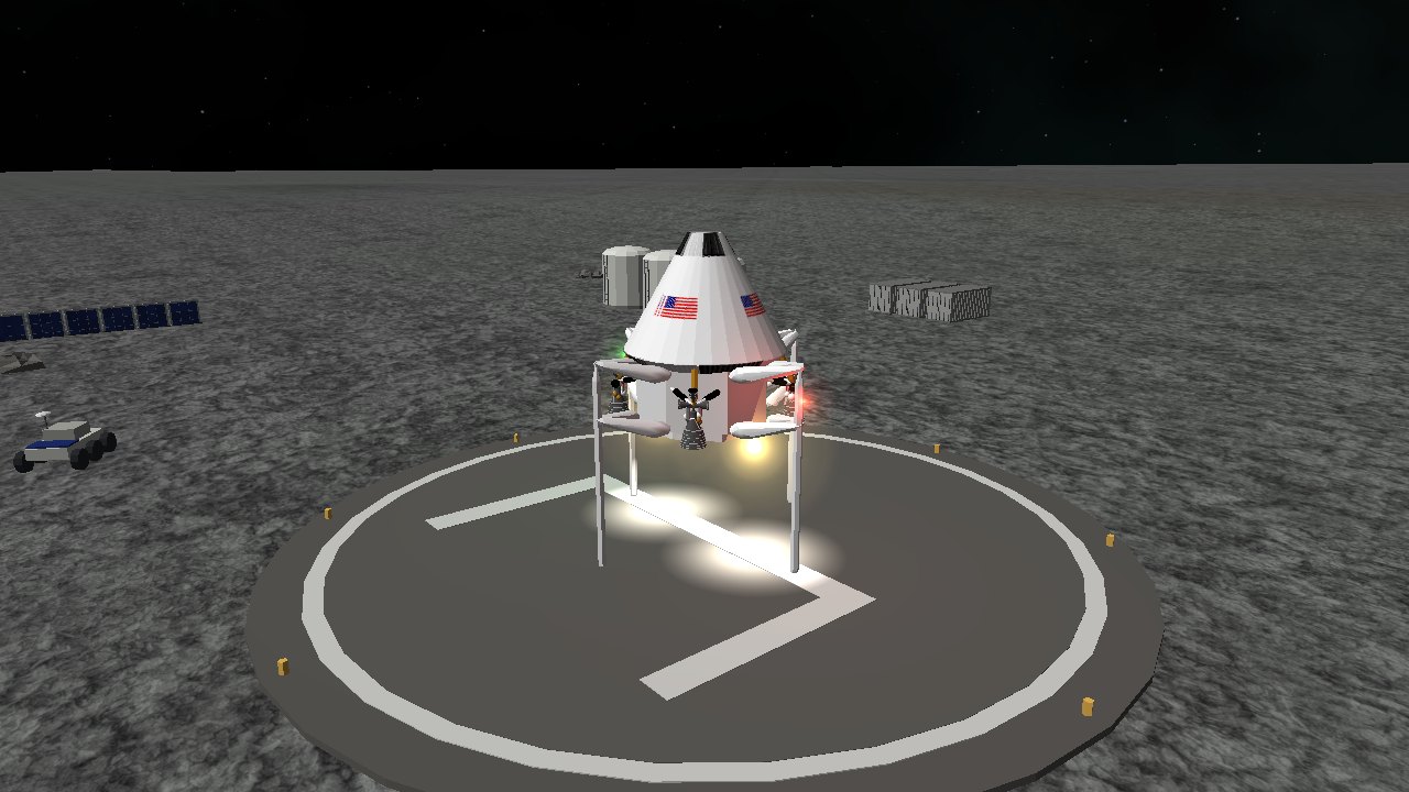 Lander on the Moon