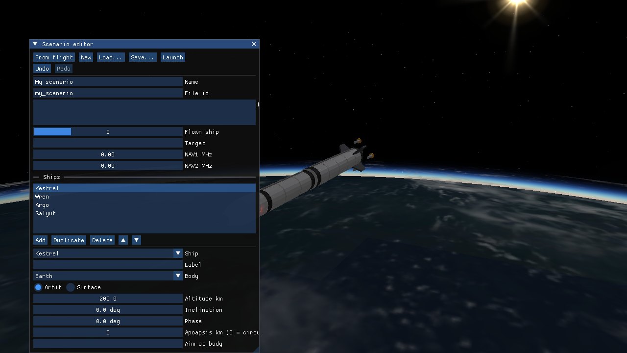 Scenario editor